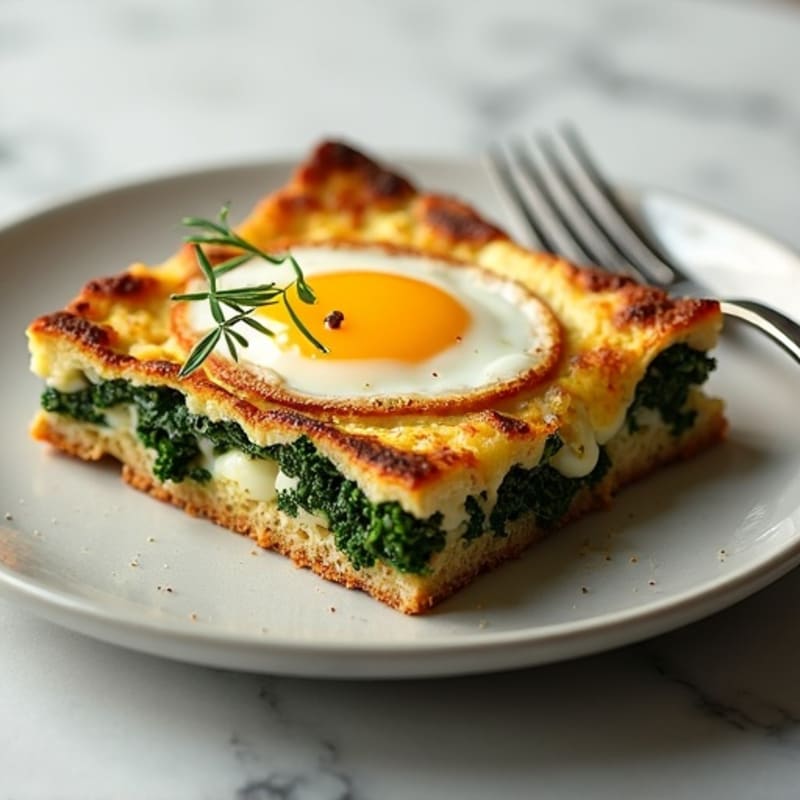 Savory Sausage and Kale Baked Strata