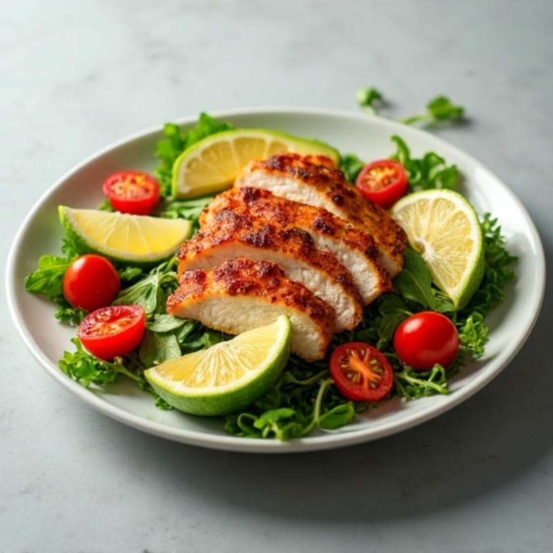 Fresh Avocado and Crispy Bacon Salad with Juicy Tomatoes