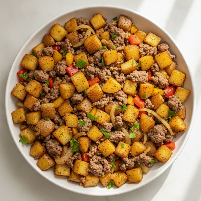 Ground Beef and Potato Hash