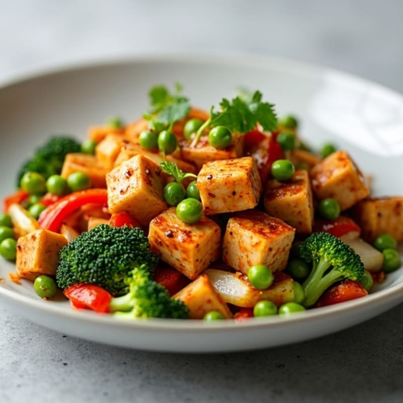 Smoky Tofu and Crunchy Vegetable Stir-Fry