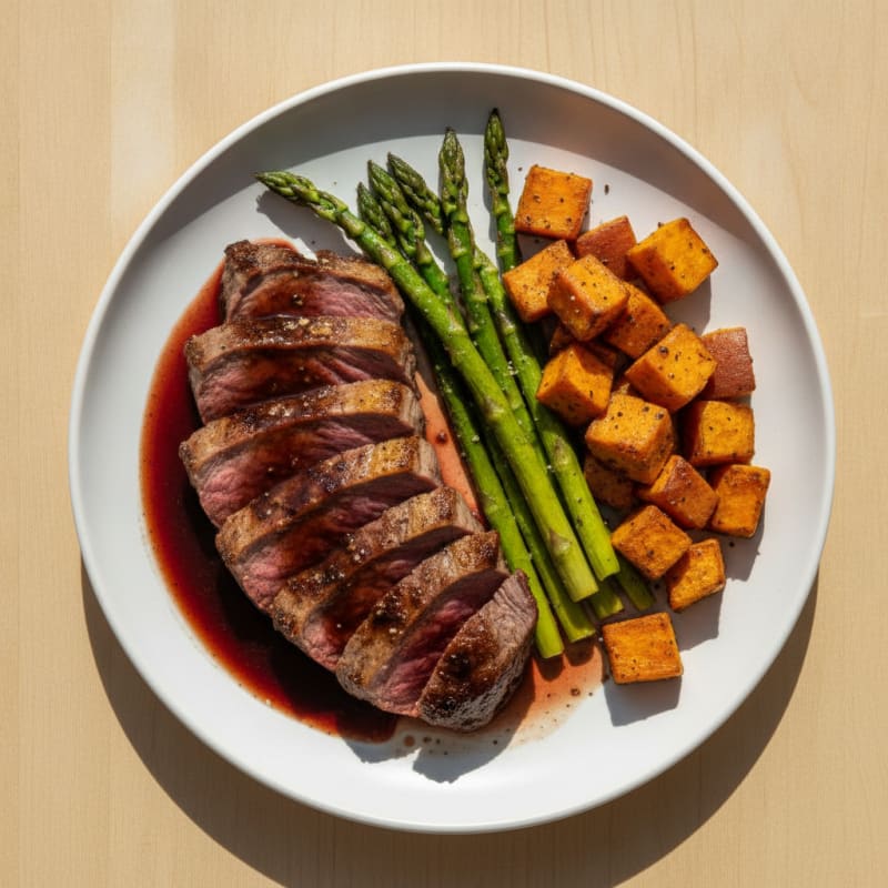 Pan-Seared Venison with Red Wine Reduction