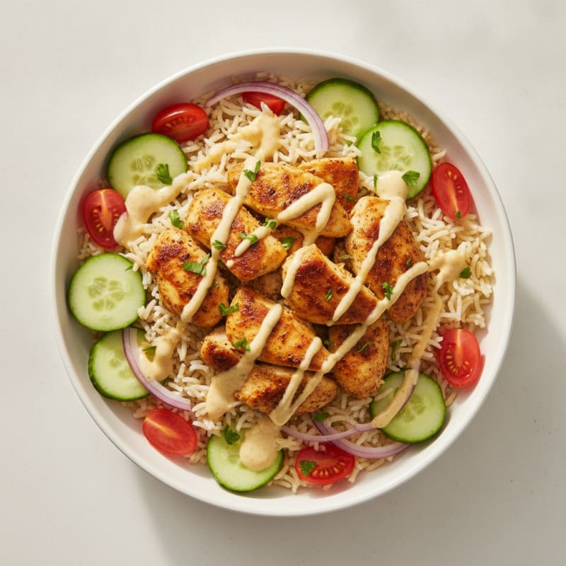 Chicken Shawarma Rice Bowl