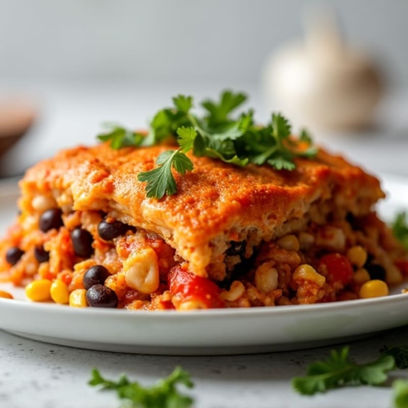 Spicy Shredded Chicken Enchilada Bake