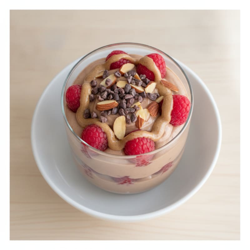 Chocolate Protein Greek Yogurt Parfait