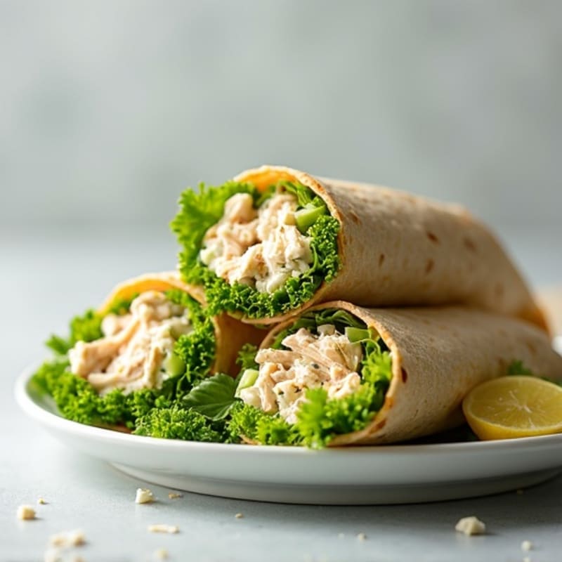 Creamy Dill Chicken Salad Wraps