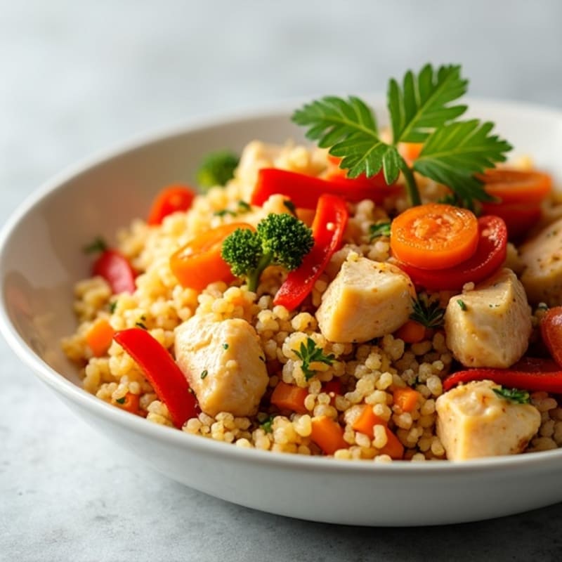 Cauliflower Rice Chicken Stir-Fry