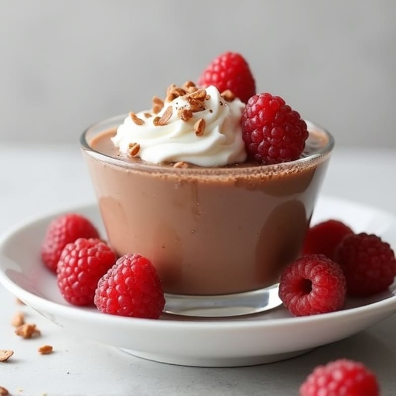Silky Chocolate Protein Pudding with Greek Yogurt