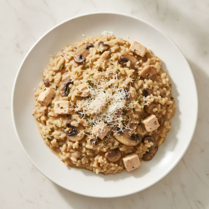 Creamy Mushroom Risotto with Parmesan