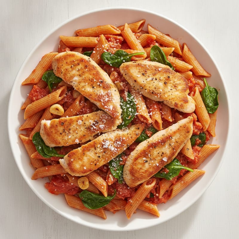 Zesty Chicken Penne Marinara