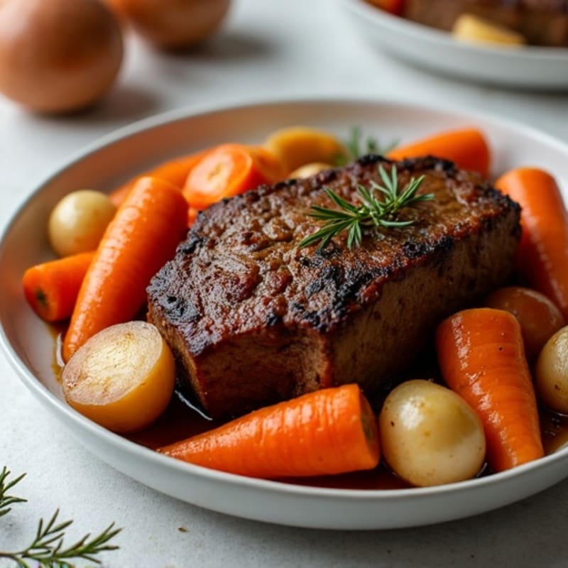 Tender Apple Cider Pot Roast with Root Vegetables