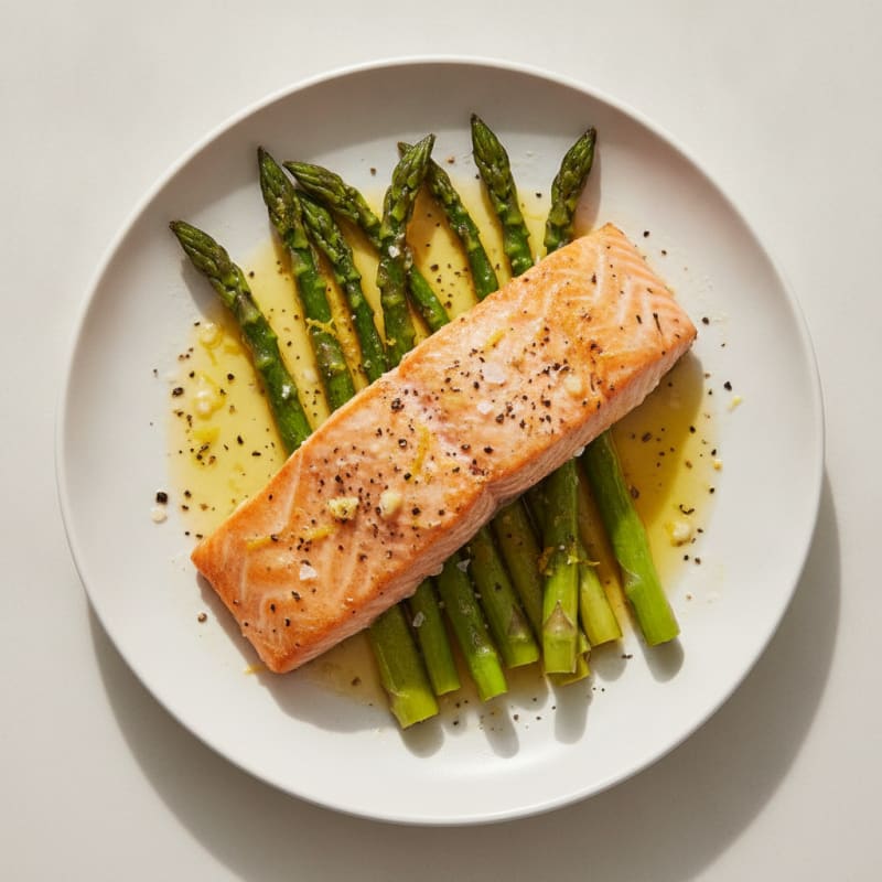 Sheet Pan Lemon Herb Salmon and Asparagus