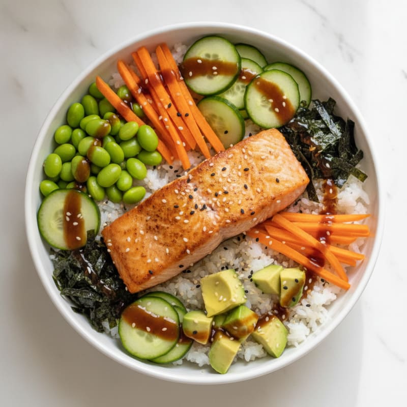 Salmon Sushi Rice Bowl
