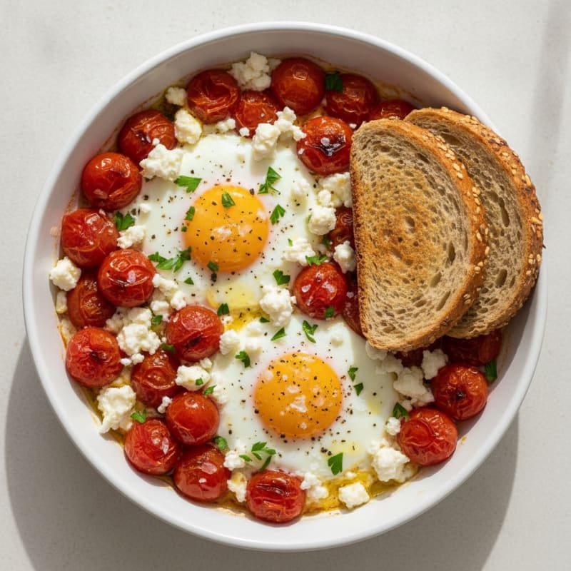Baked Eggs with Roasted Tomatoes