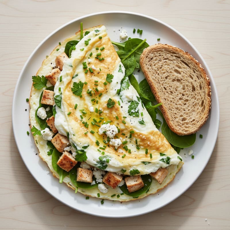 Fluffy Herb Egg White Omelet