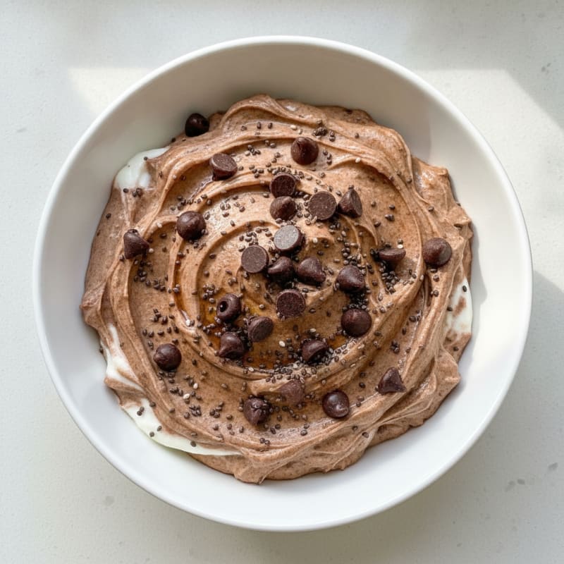 Creamy Greek Yogurt with Cocoa and Chia