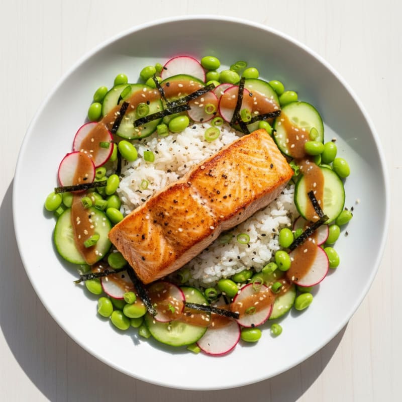 Salmon Sushi Rice Bowl