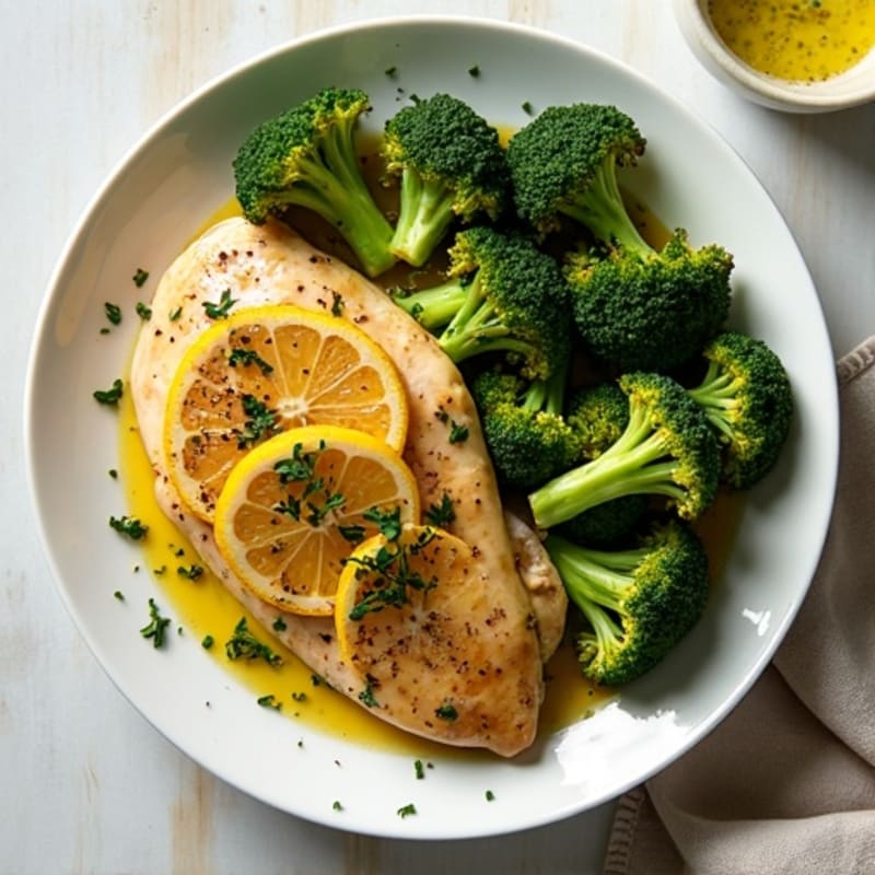 Sheet Pan Lemon Herb Chicken with Roasted Broccoli