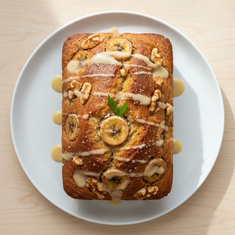Five-Banana Nut Bread Loaf