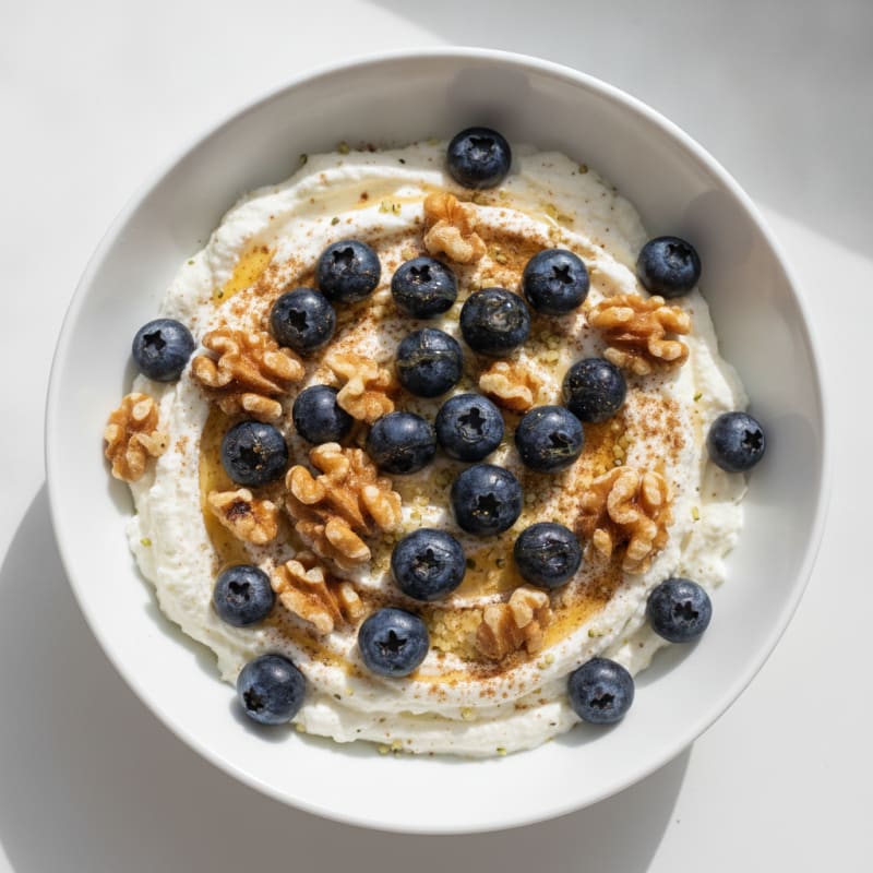 Creamy Whipped Cottage Cheese Breakfast Bowl