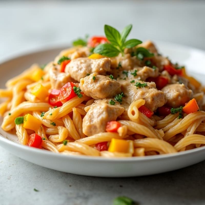 Creamy Cajun Chicken Pasta with Bell Peppers