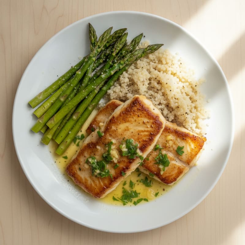Pan-Seared Mahi Mahi with Lemon-Herb Sauce