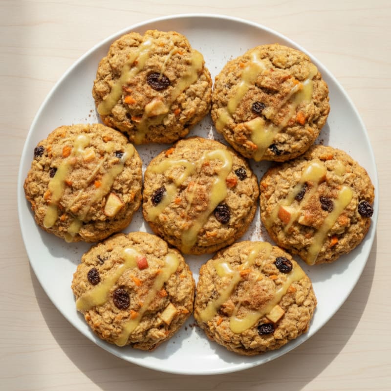 Lemon-Kissed Carrot Apple Oatmeal Cookies