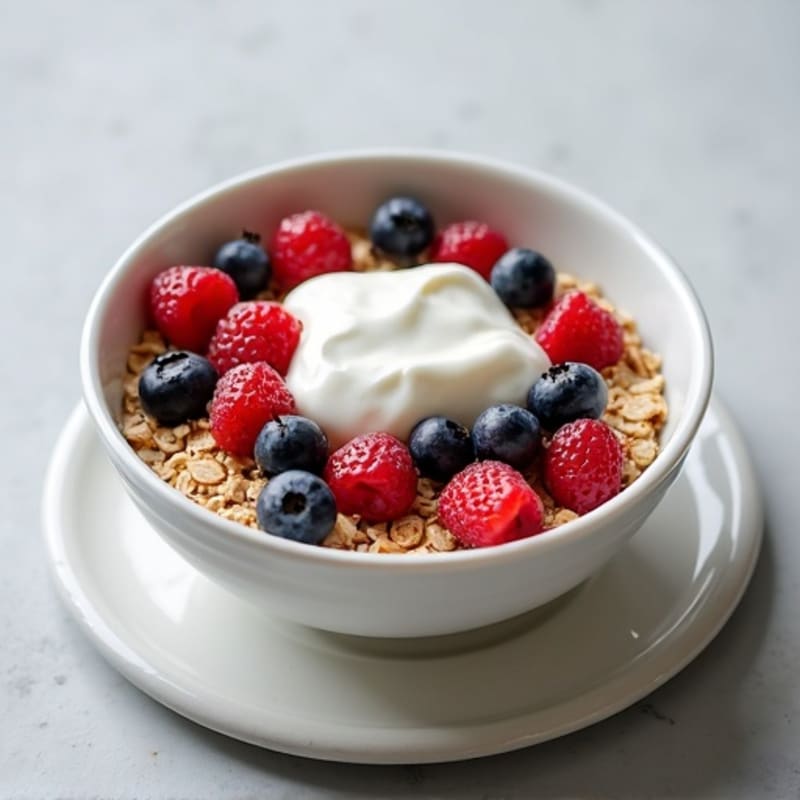 Protein-Packed Vanilla Berry Oatmeal Bowl