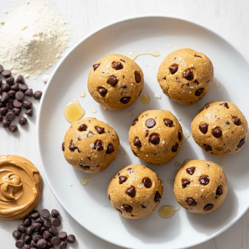 No-Bake Chocolate Chip Protein Bites