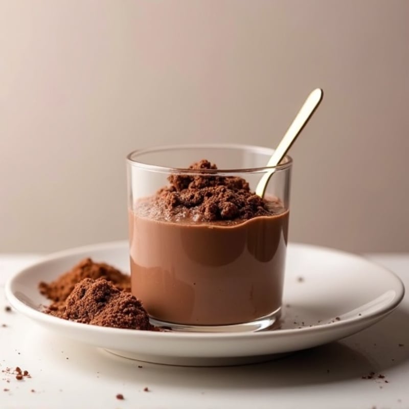 Silky Chocolate Protein Pudding with Chia Seeds