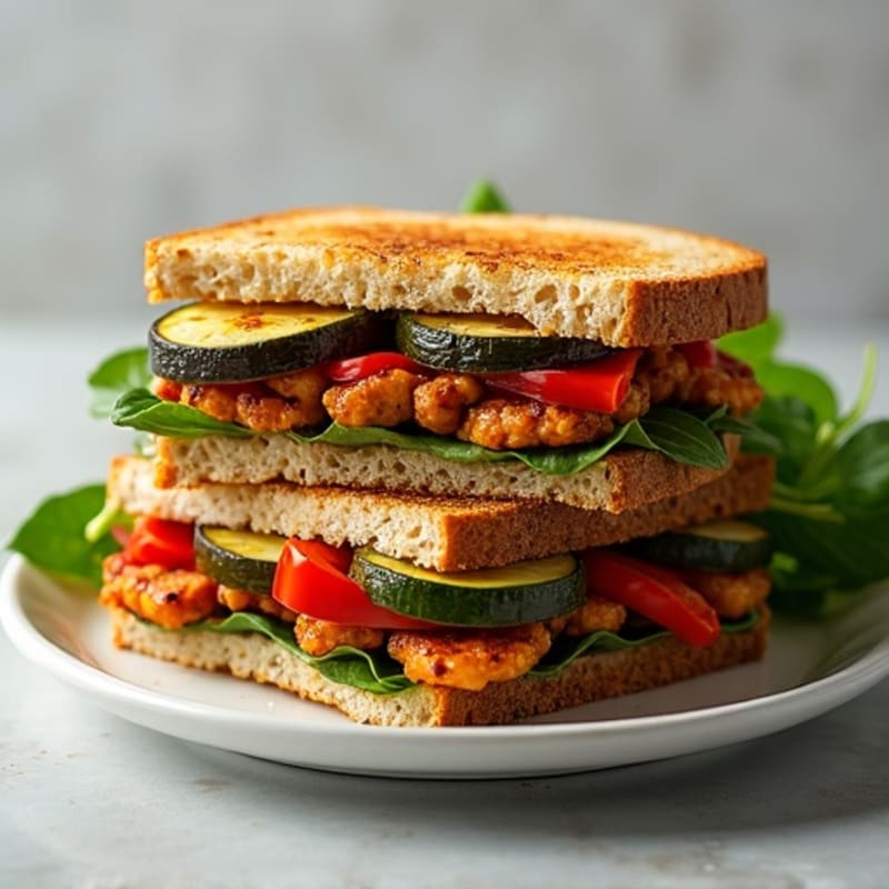 Crispy Roasted Vegetable Panini
