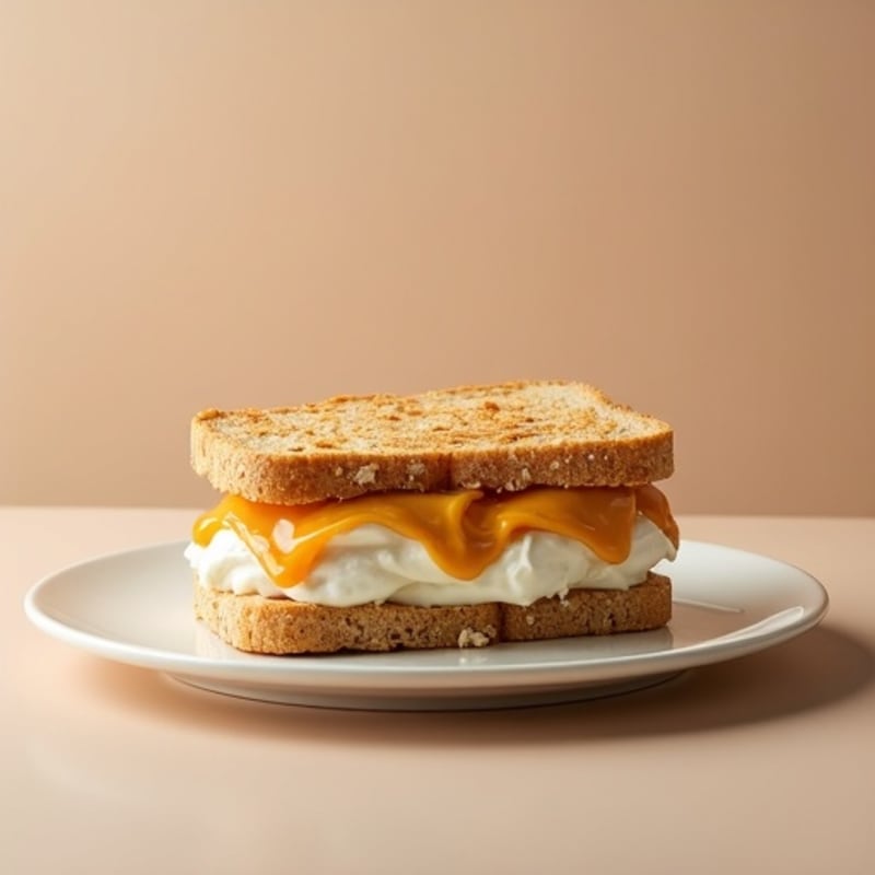 High-Protein Peanut Butter Fluff Sandwich