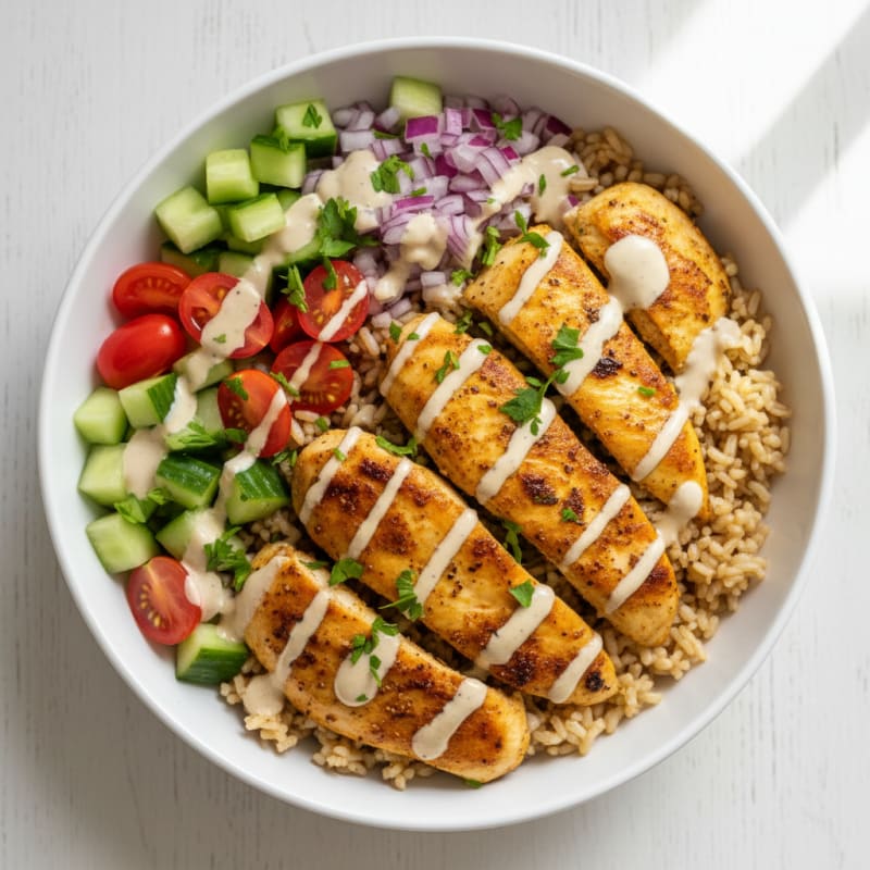 Chicken Shawarma Rice Bowl