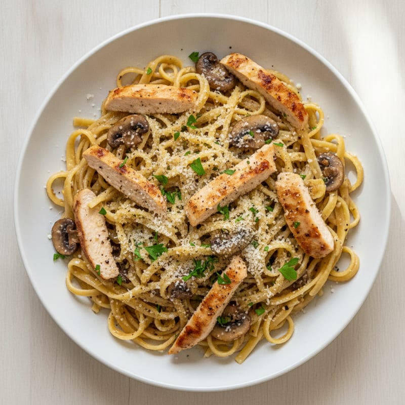 Truffle Mushroom Tagliatelle with Parmesan