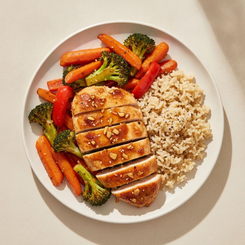 Teriyaki Chicken with Roasted Vegetables