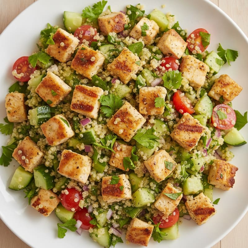 Lemon Herb Chicken and Quinoa Salad