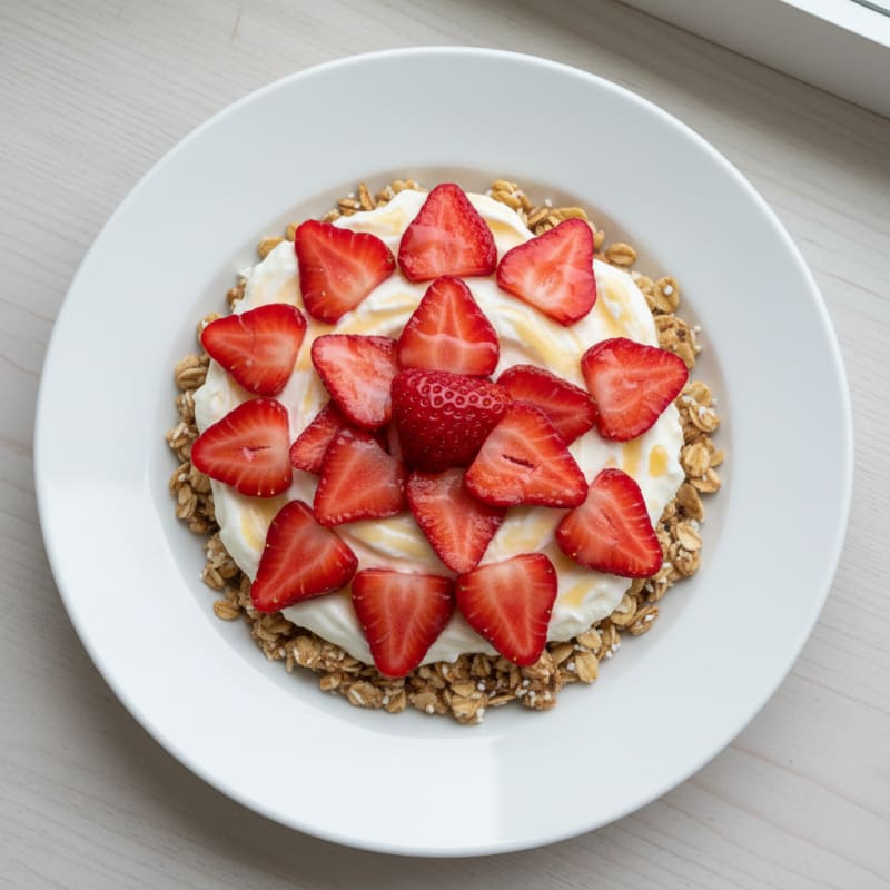 Creamy Strawberry Shortcake Overnight Oats