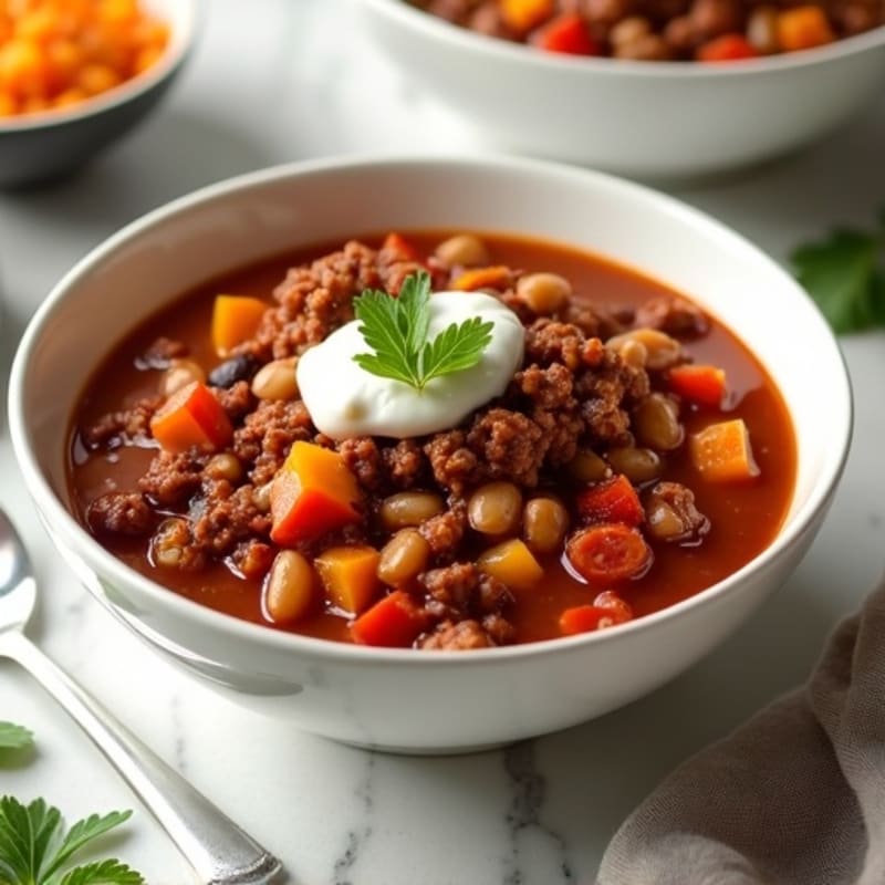 Hearty Lean Beef and Bean Chili