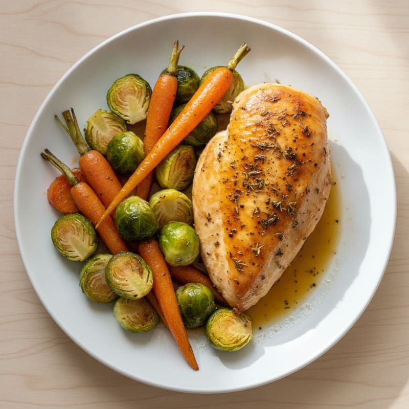 Herb-Roasted Chicken with Roasted Vegetables