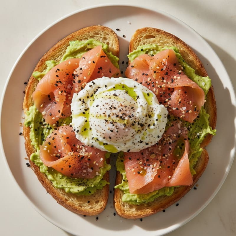 Avocado Toast with Everything Bagel Seasoning