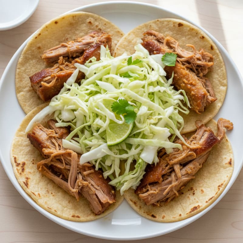 Slow-Cooked Pulled Pork Tacos with Slaw