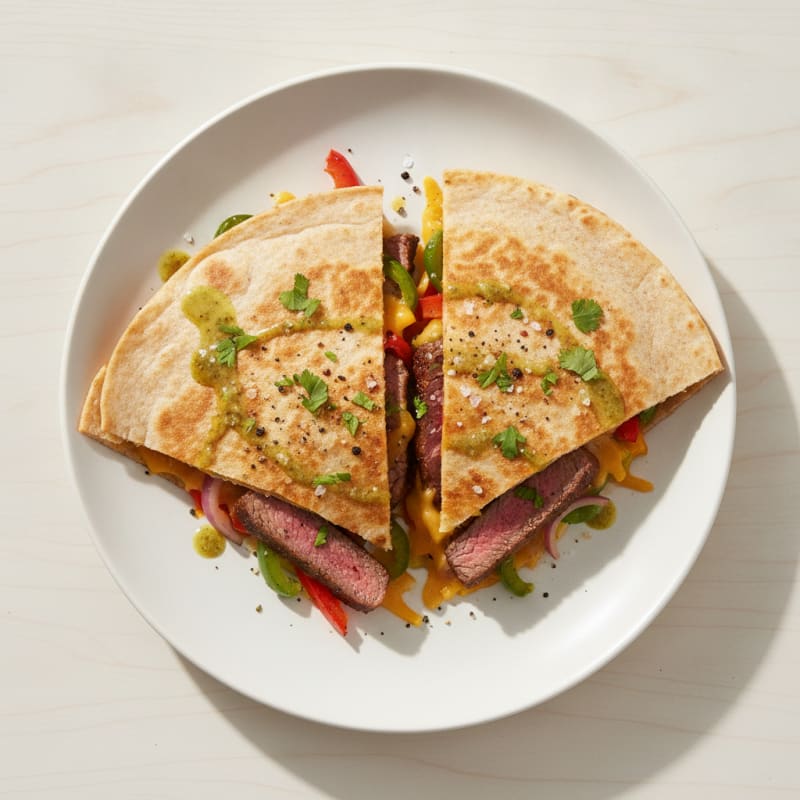 Seared Steak Quesadillas with Peppers