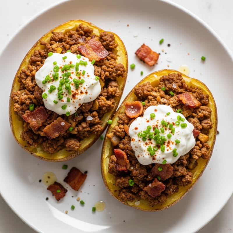 Smoky Loaded Baked Potatoes with Crispy Bacon
