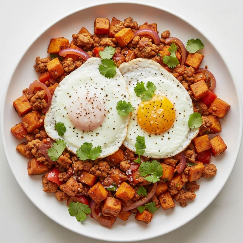 Smoky Chorizo and Egg Breakfast Hash