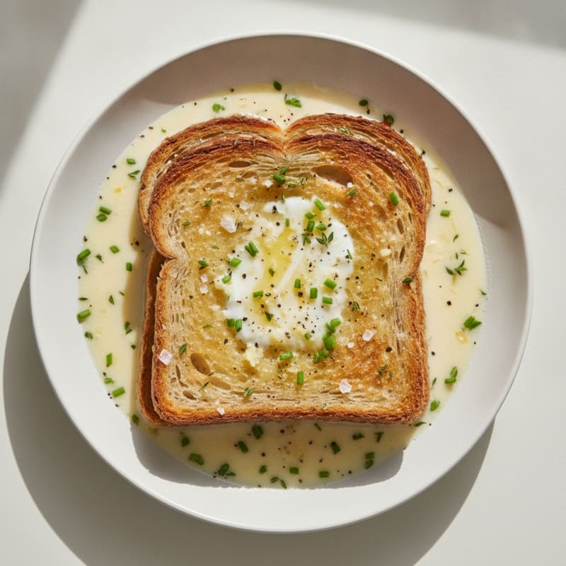 Savory Milk Toast with Herbs