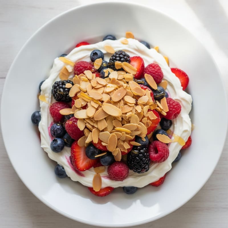Creamy Greek Yogurt Protein Parfait with Mixed Berries