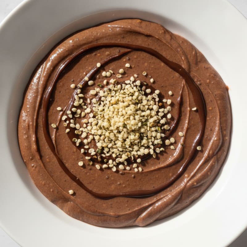 Silky Chocolate Protein Pudding with Chia Seeds