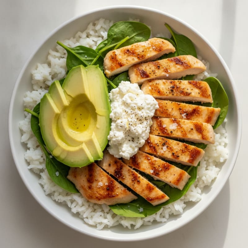 Avocado Chicken & Rice Power Bowl