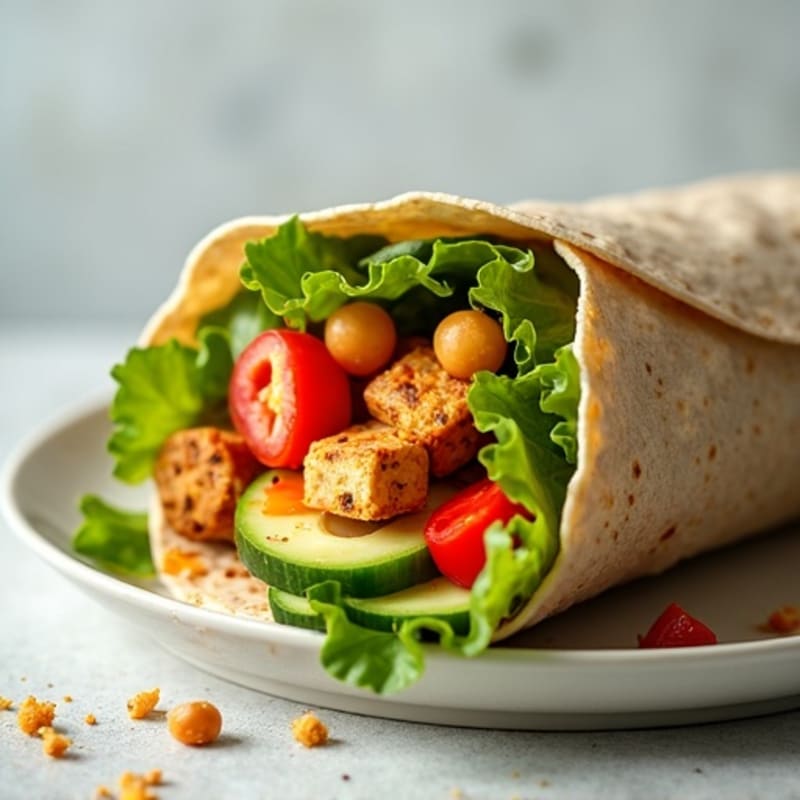 Crunchy Garden Veggie Wrap