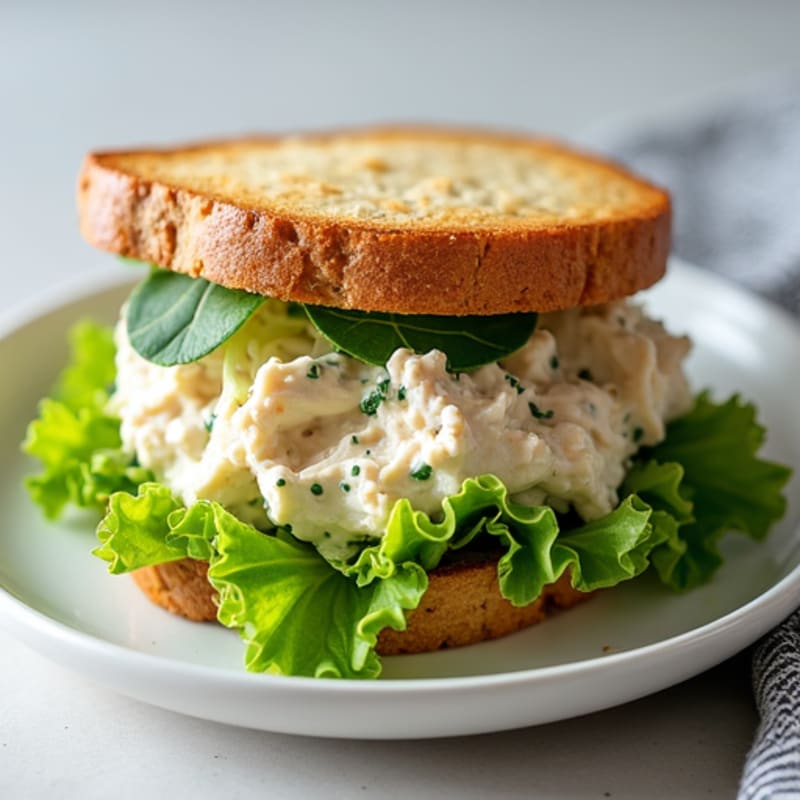 Herbed Greek Yogurt Chicken Salad Sandwich