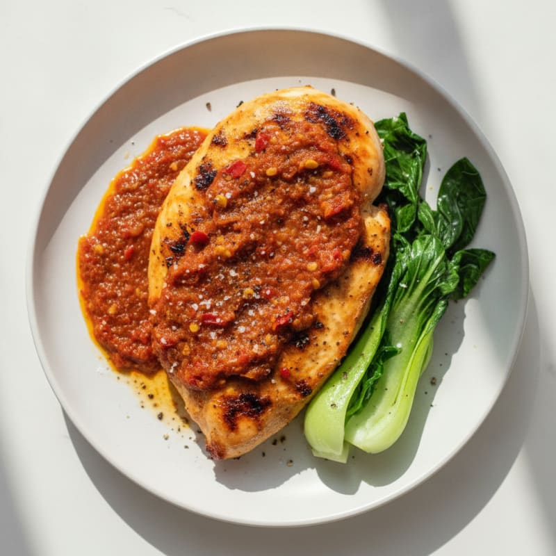 Grilled Chicken Breast with Sambal (Ayam Bakar)
